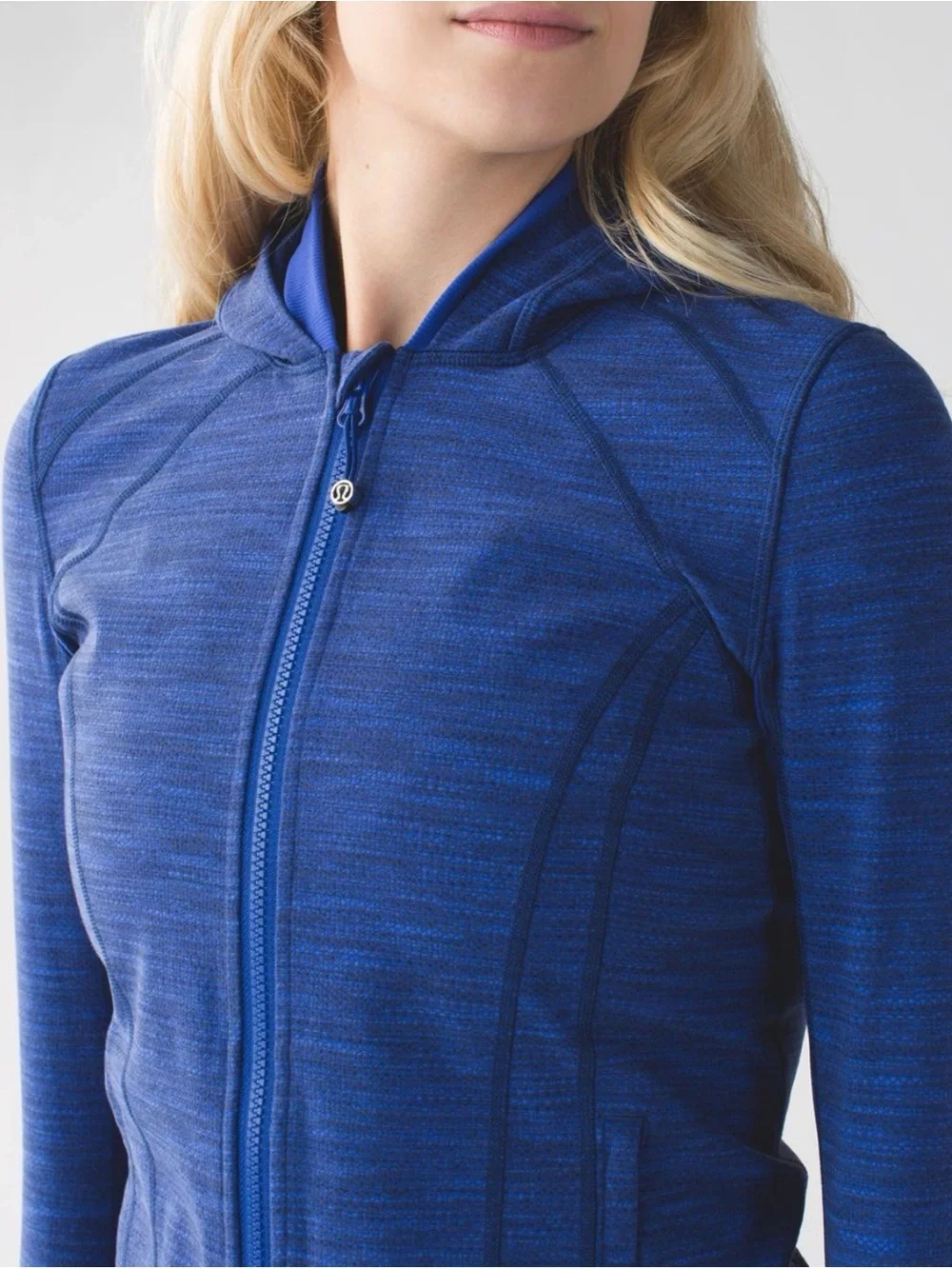 Lululemon Daily Practice Jacket Diamond Jacquard Space Dye Sapphire Blue Naval ✨